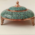 خاویار خوری فیروزه کوبی مسی 1500 گرمی