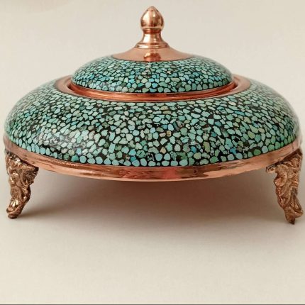 خاویار خوری فیروزه کوبی مسی 1500 گرمی