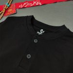 تیشرت مشکی پسرانه طرح آستین بلند یقه ژاپنی بدون چاپ بزرگ | بچگانه (12 تایی) - Image 2